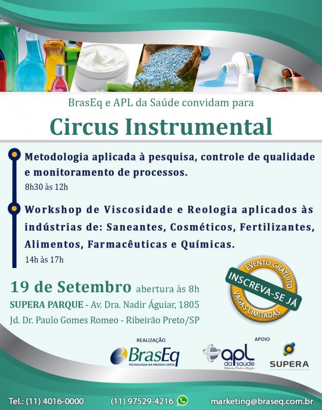 CIRCUS INSTRUMENTAL E WORKSHOP – BRASEQ, APL DA SAÚDE E SUPERA – RIBEIRÃO PRETO/SP