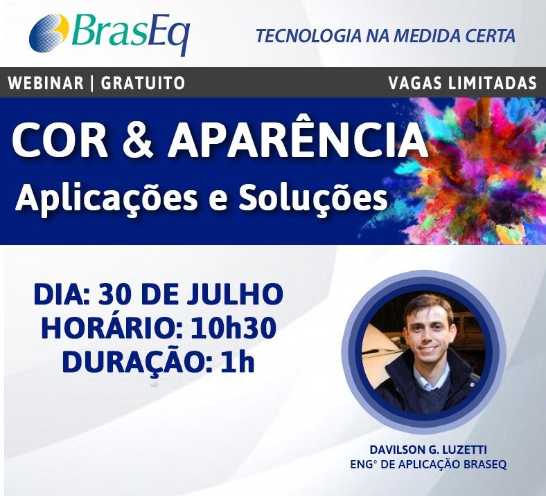 WEBINAR COR & APARÊNCIA – APLICAÇÕES E SOLUÇÕES